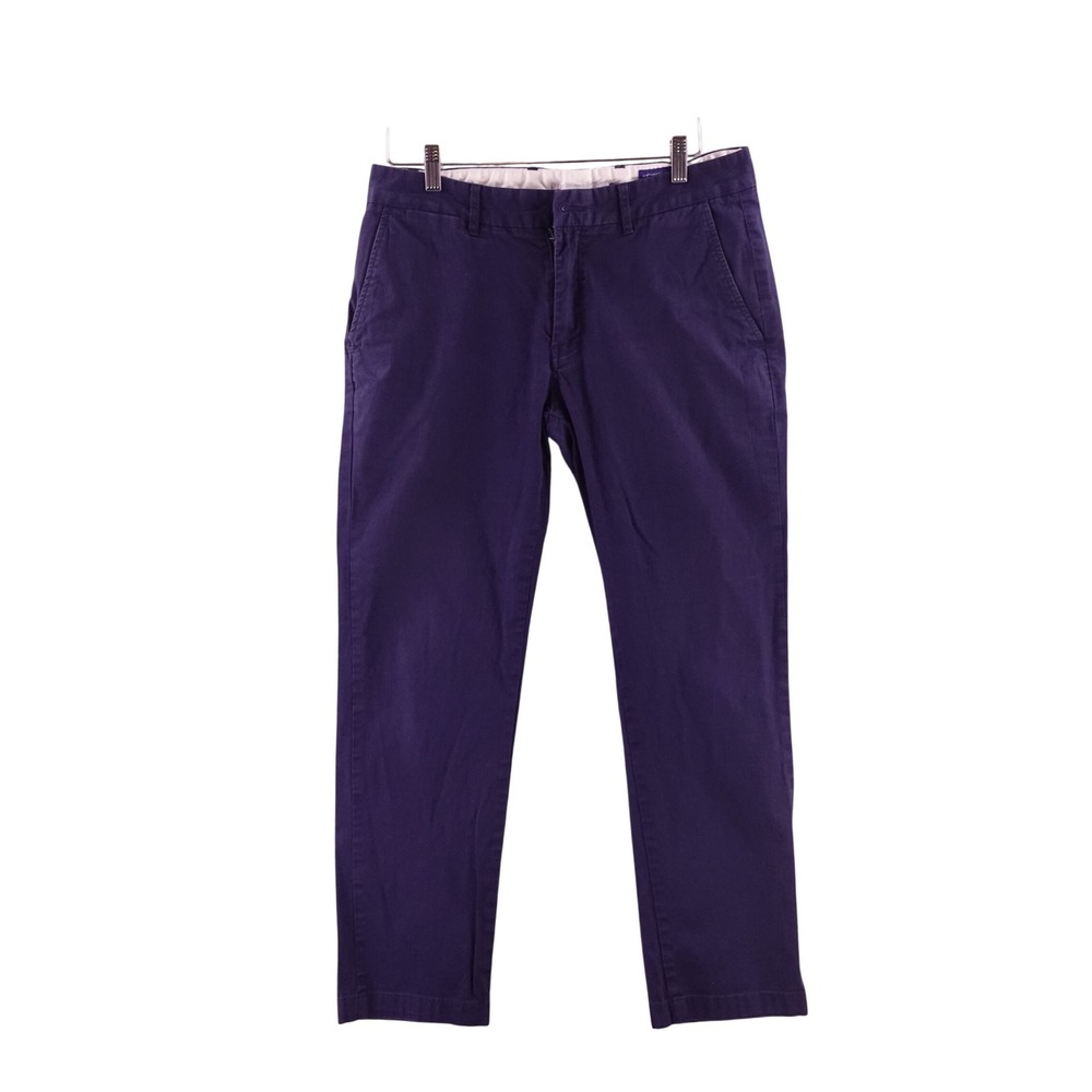 Peter Manning NYC Mens Lightweight Stretch Chino Pants Blue Standard Fit 32W 29L